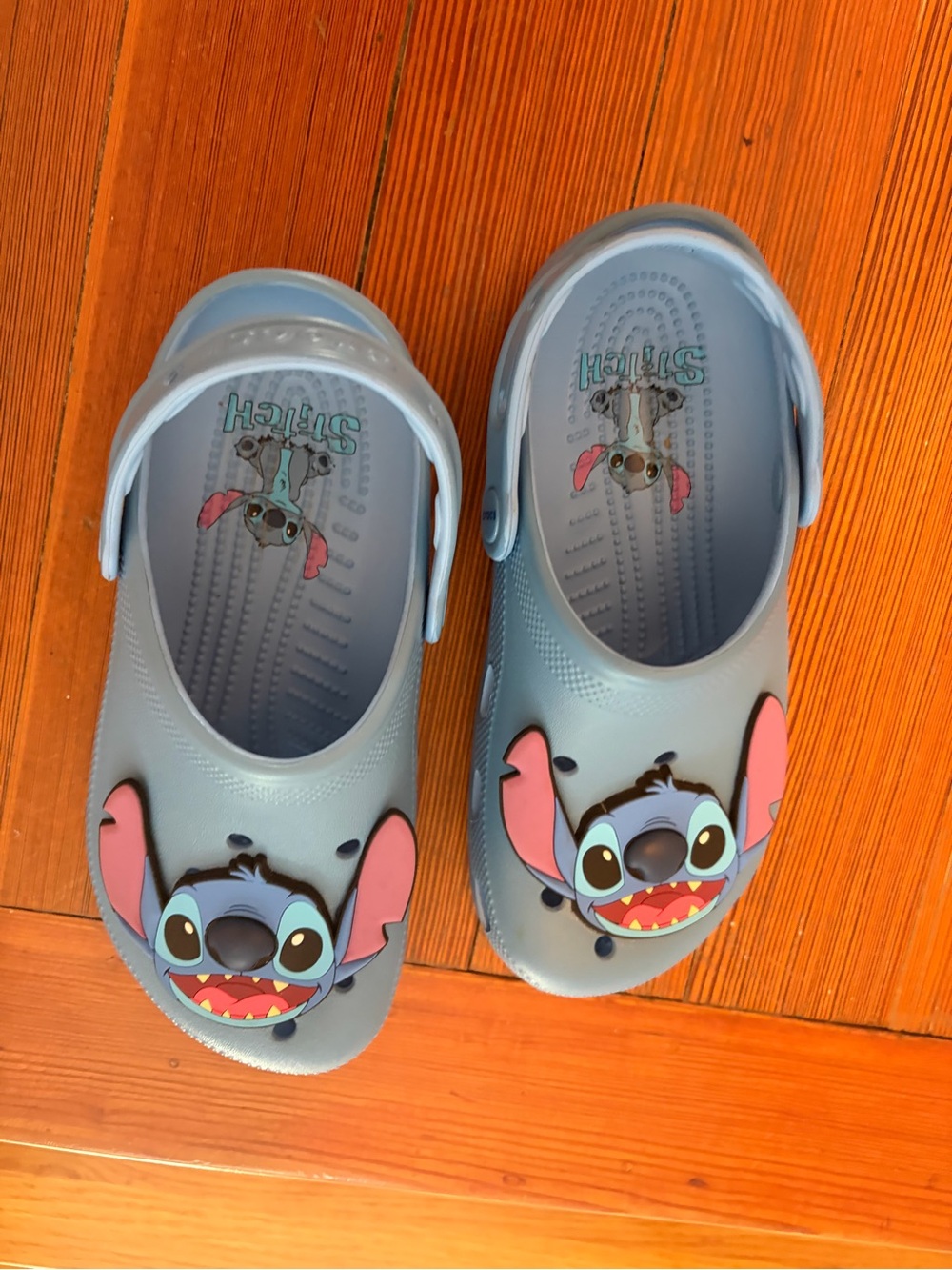 CROCS Kids Light Blue Stitch Character Clogs
